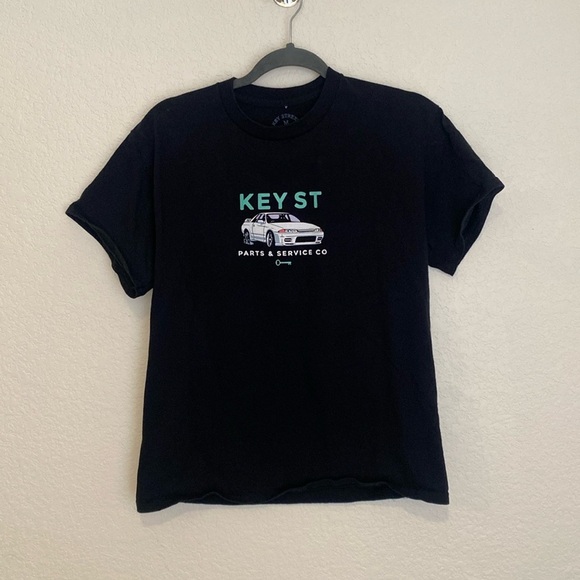 Key Street Parts and Service  Black T-Shirt Small - Picture 1 of 4